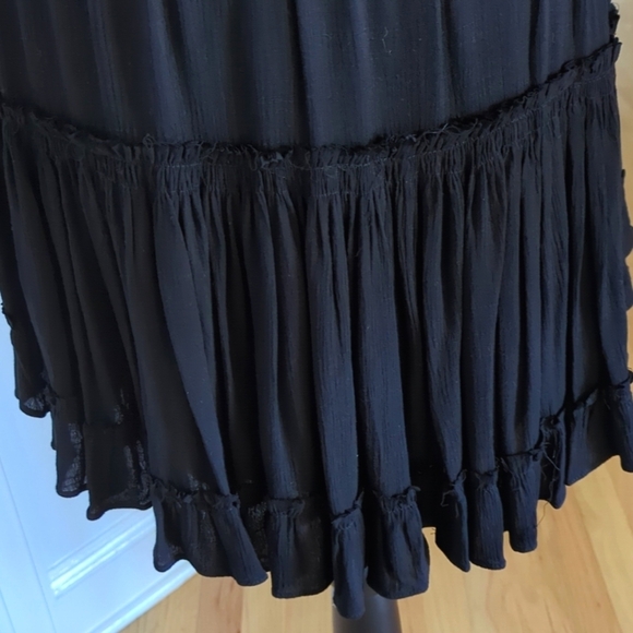 NWT Juniper Blu Black Tiered Ruffle Mini Skirt - Size S - Picture 5 of 11